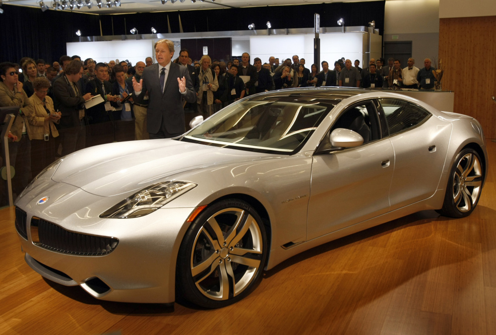 Designer Henrik Fisker unveils the Karma at the 2009 Los Angeles Auto Show. The new Karma Revero being built in Moreno Valley, California, will look and drive a lot like its predecessor Fisker Karma.