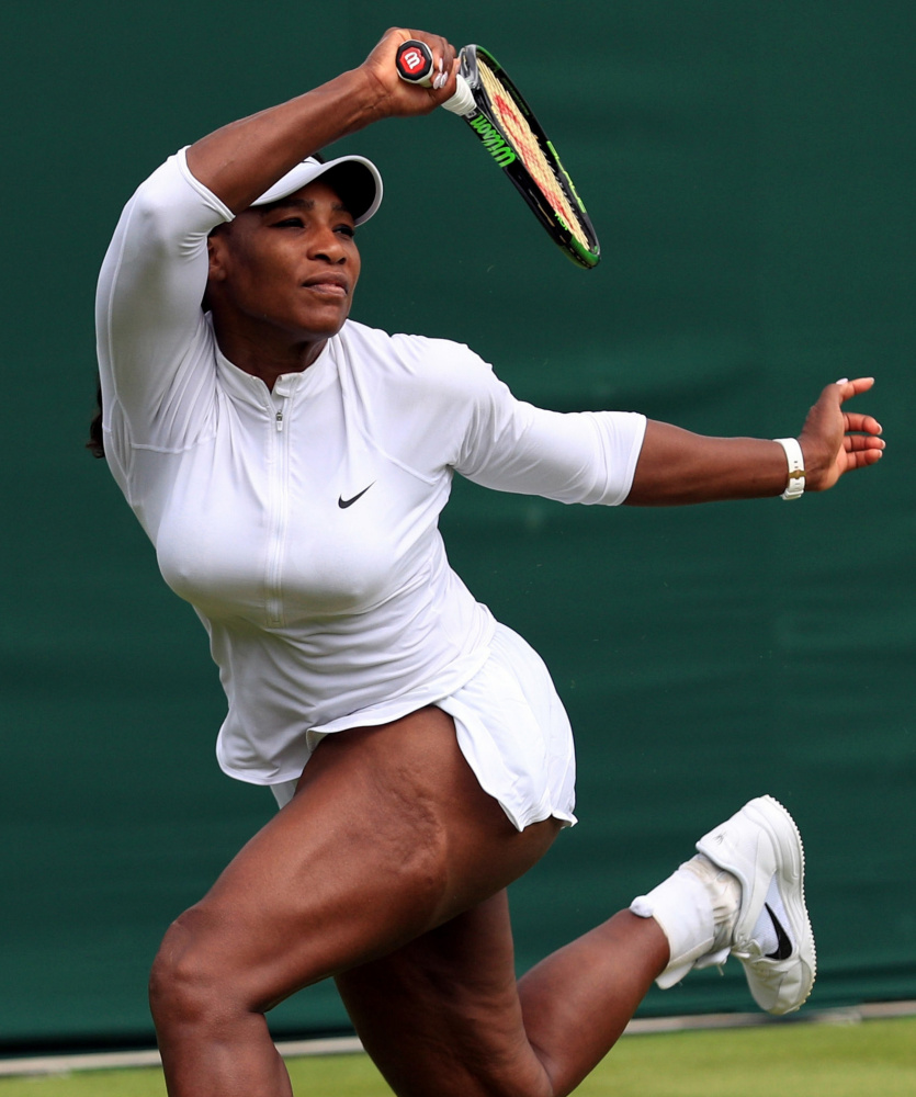 Serena Williams remains one Grand Slam singles title short of Steffi Graf's record of 22 in the Open era, but she can match Graf by winning Wimbledon for the fifth time.