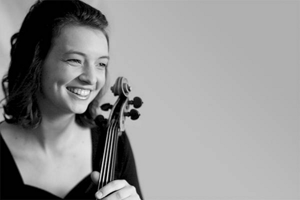 Rebecca Albers performed at the opening concert of the Bowdoin International Music Festival.