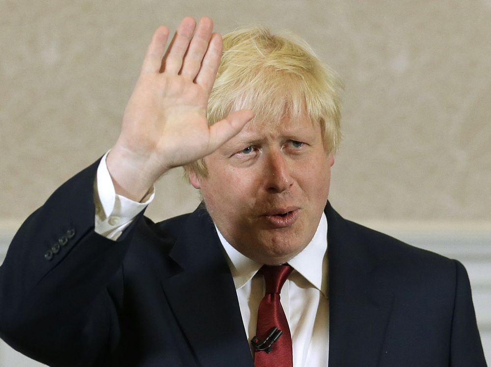 Associated Press photos
Former London Mayor Boris Johnson, above, says he will not run for  leadership of Britain's Conservative Party after Michael Gove, left, withdrew his support.