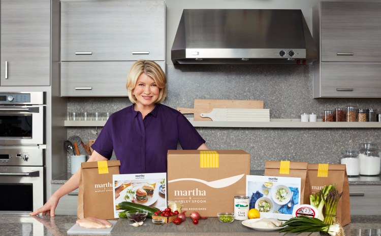Martha Stewart is getting into the fast-growing meal kit business. Subscribers to her meal kits will be shipped a box to their doors with Stewart’s recipes and all the ingredients needed to cook up the dishes at home.   The Associated Press