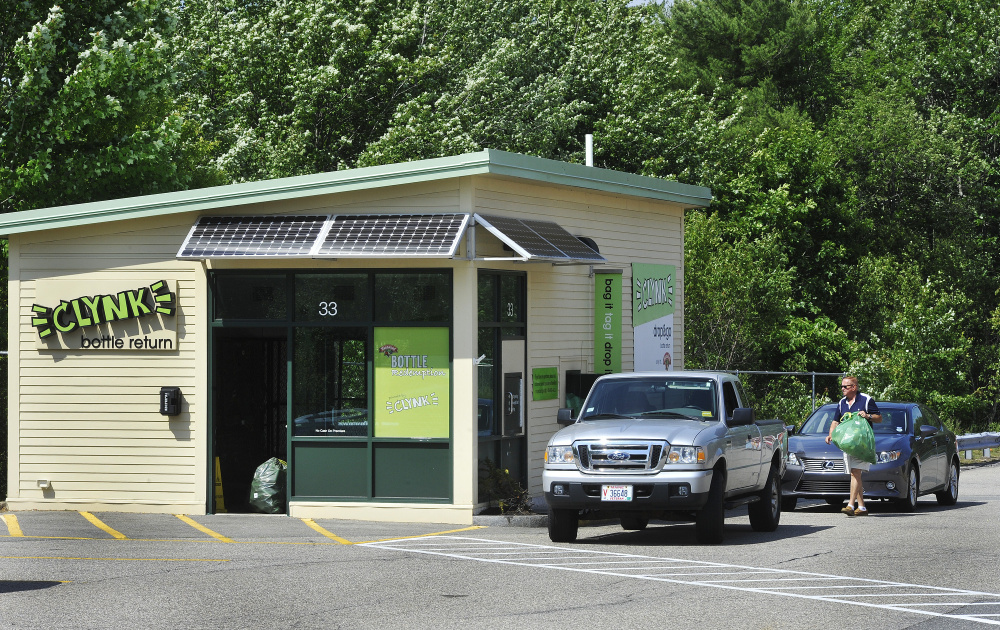 South Portland-based bottle and can redemption service Clynk is doubling in size and expanding into upstate New York. The company, which operates 49 bag drop-off centers and kiosks at Hannaford grocery stores in Maine, including this one in Scarborough, is in the process of opening 51 additional centers at Hannaford locations in New York’s Albany area, Clynk CEO Clayton Kyle said. The expansion should be completed by mid-2017, he said.
