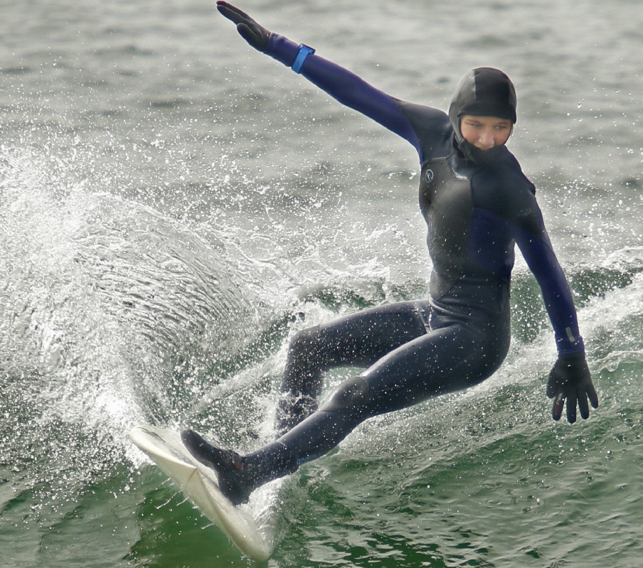 At age 13, Maddie Ryan of Arundel is already being hailed as one of the best surfers in Maine.
