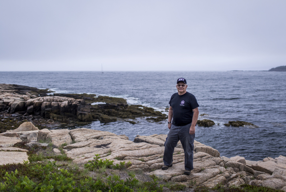 "I love this place," says Richard Gerrish of Winter Harbor, referring to remote Schoodic Peninsula in Acadia, though he worries about proposed changes that could "turn us into a mini Bar Harbor."