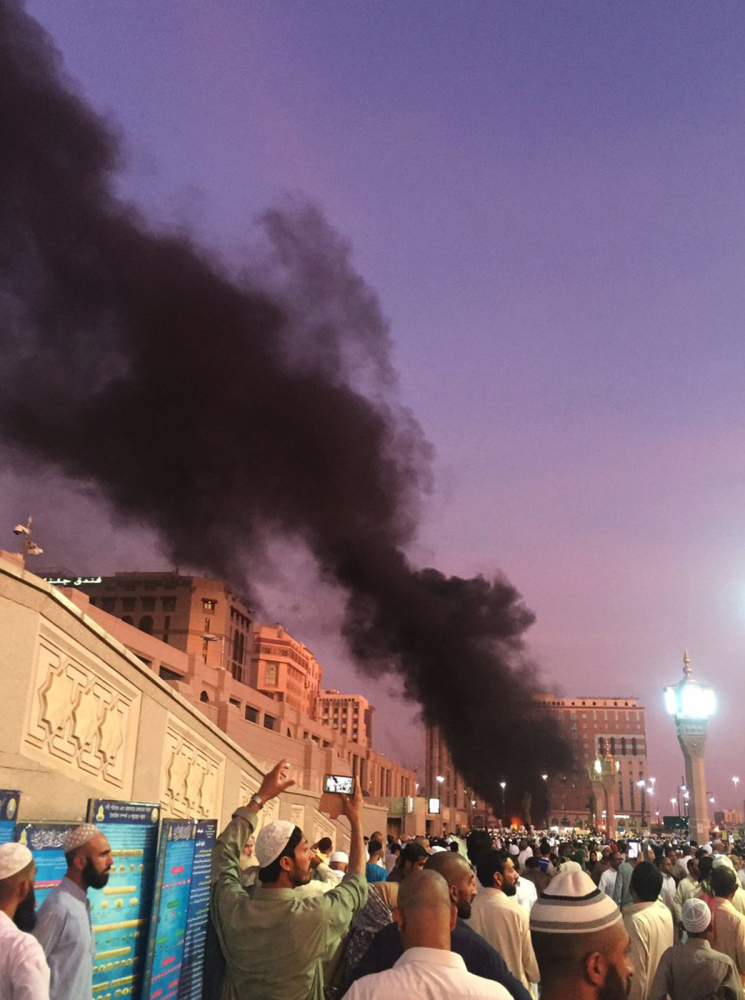 No group has yet claimed responsibility for an explosion near one of Islam's holiest sites in the city of Medina, Saudi Arabia, Monday, in which four Saudi security troops were killed and five wounded.