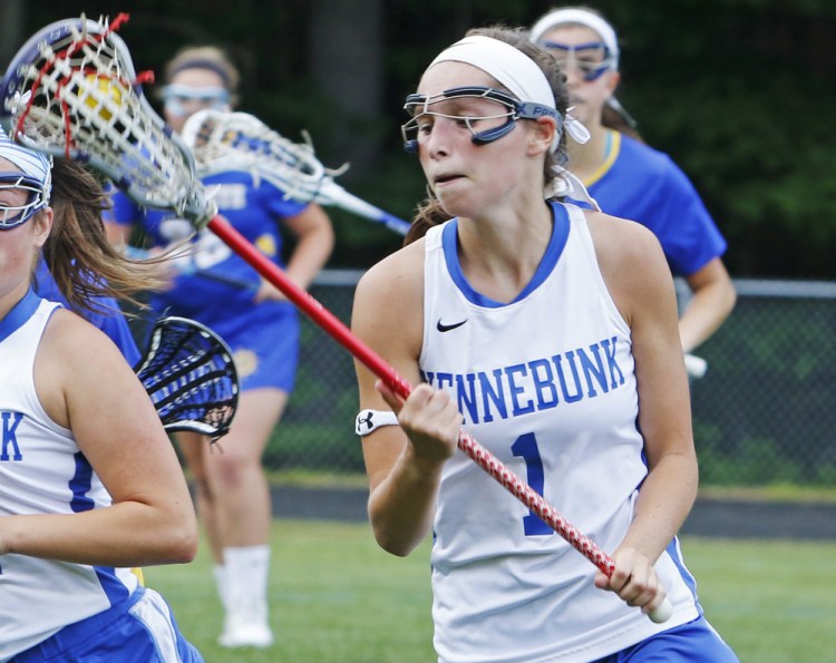 Jenny Bush will remember not only the excitement of helping Kennebunk win its first Class B girls' lacrosse state title, but all the work that went into it for herself and her teammates. Next season Bush will play at Assumption College in Worcester, Mass.