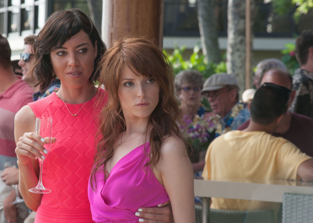 Aubrey Plaza, left, and Anna Kendrick in "Mike and Dave Need Wedding Dates."