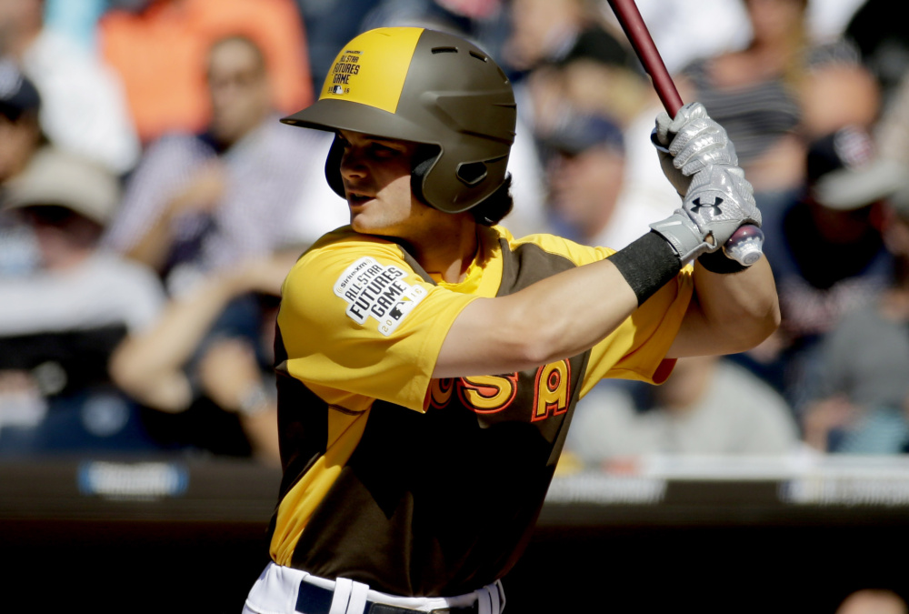 Portland Sea Dogs outfielder Andrew Benintendi went 0 for 3 for the U.S. team during the All-Star Futures Game on Sunday. The World team turned a close game into a rout with seven runs in the ninth inning.