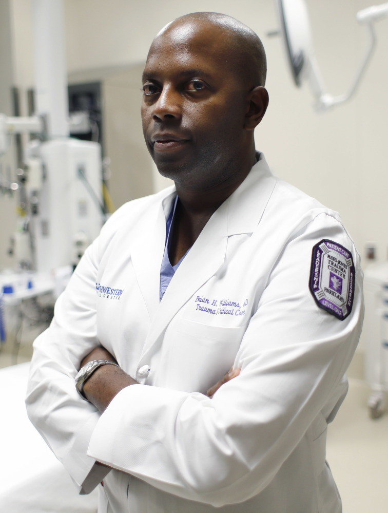 Dr. Brian H. Williams, a trauma surgeon at Parkland Memorial Hospital, treated some of the Dallas police officers shot Thursday night.