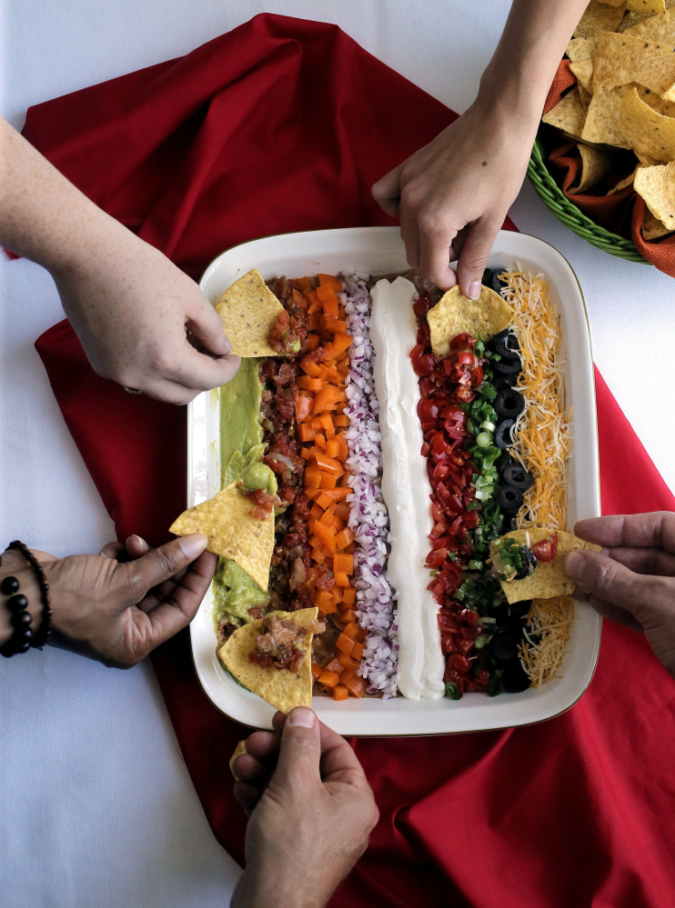 Garden in a Pan is a different take on seven-layer dip.