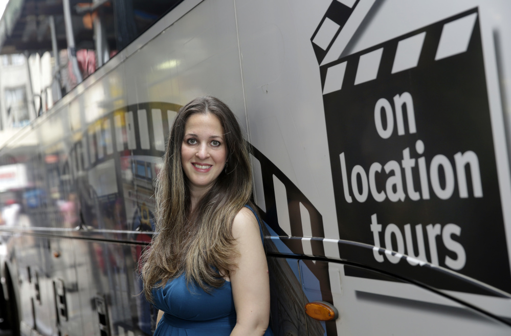 Georgette Blau, owner of On Location Tours in New York, usually gets a third of her business from Britons. Since the Brexit vote, she's had a nearly 20 percent drop in overall revenue, poses for photos beside one of her company's buses, in New York. Britain'Äôs vote to leave the European Union has many U.S. small and medium-sized companies in limbo because they do business in the U.K. or other countries nearby. On Location Tours in New York, which specializes in outings to places where TV shows like 'ÄúSex and the City'Äù and 'ÄúGossip Girl'Äù were shot, usually gets nearly a third of its business from Britons visiting the U.S. (AP Photo/)