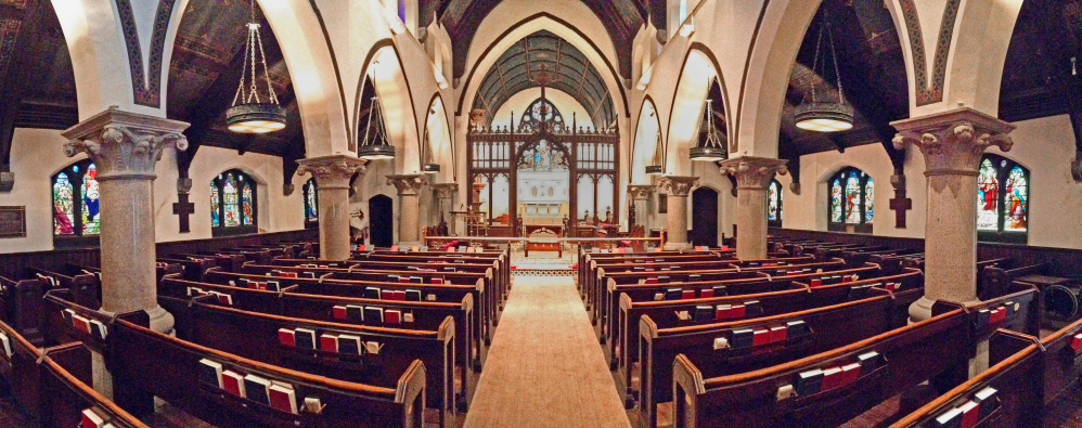 The interior of St. Mark's Episcopal Church in Augusta.