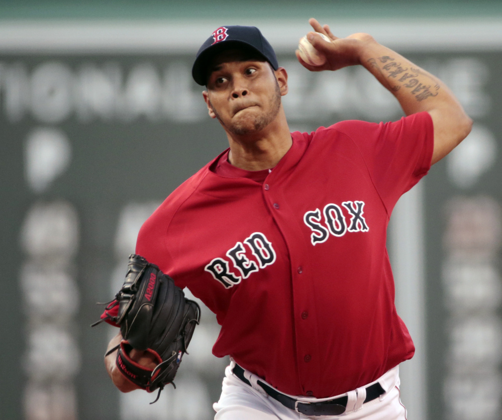 Boston's Eduardo Rodriguez had one of his better starts this season on Friday, striking out eight and allowing two runs in 5  innings, but the Red Sox fell to the Twins 2-1.