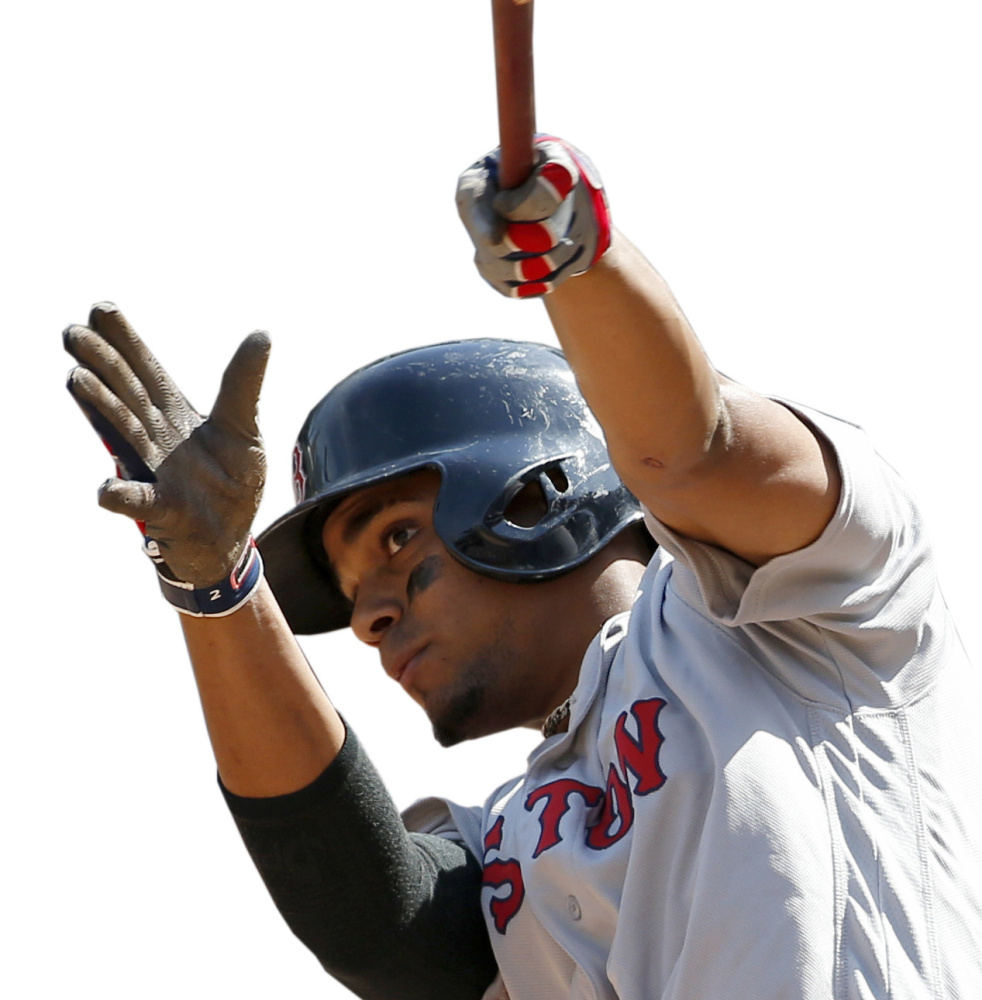 Xander Bogaerts has shown steady improvement since becoming a regular in the Red Sox lineup in 2014. This season, he made his first All-Star team and is third in the majors in hits.