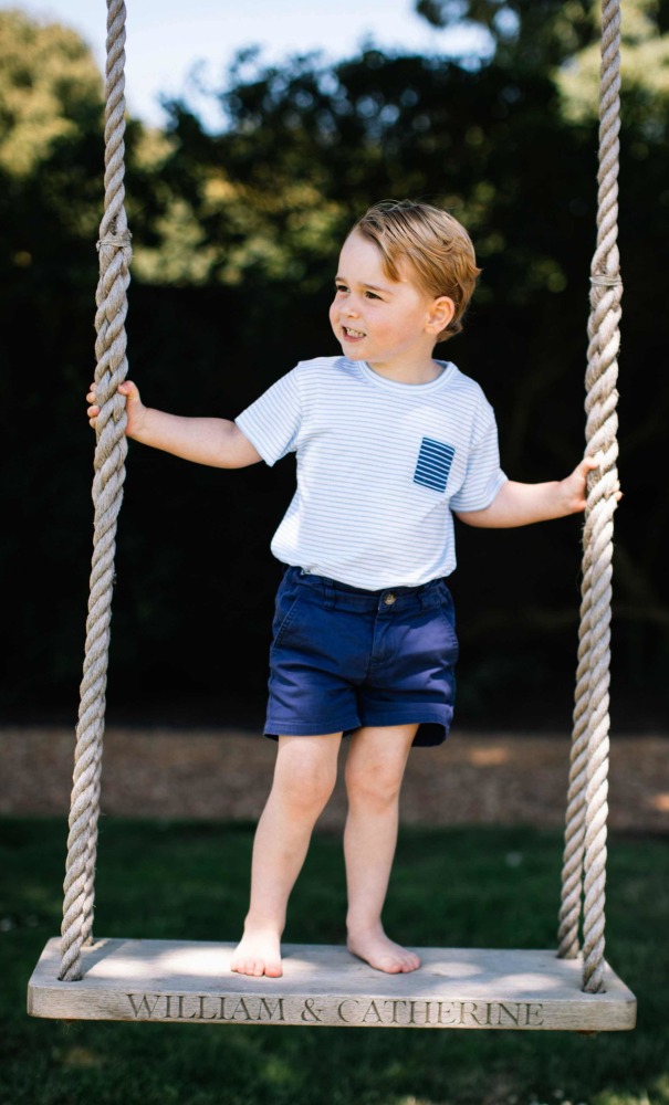 This photo of Britain's Prince George, 3, was released on his birthday Friday.