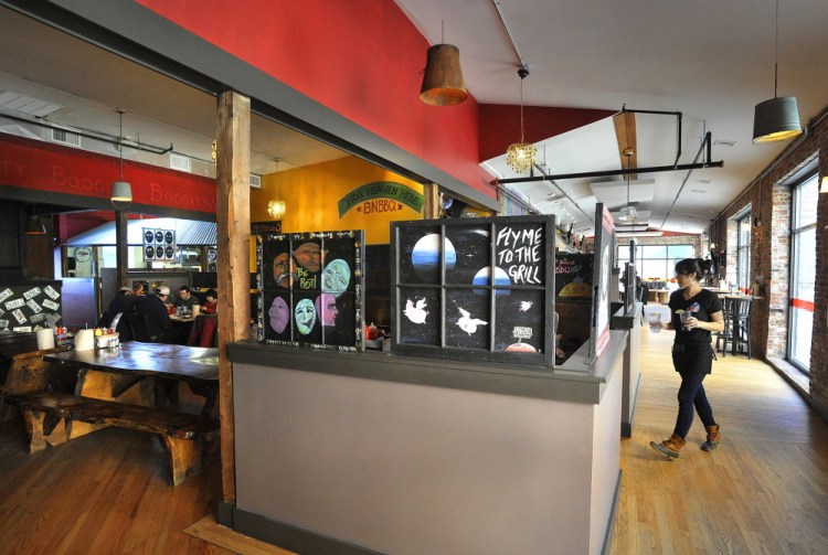 Buck's Naked BBQ, shown in 2013, is closing its Wharf Street, Portland, location. The space is being taken over by a sports bar.