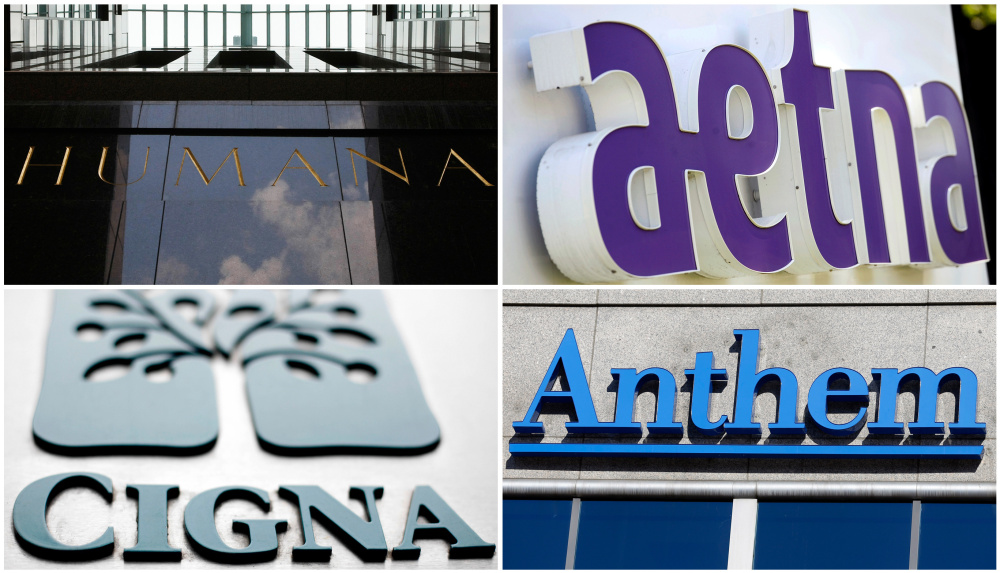 The Department of Justice has said that the mergers of Anthem and Cigna and of Aetna and Humana would hurt competition that restrains the price of health insurance coverage and reduce benefits, among other drawbacks.