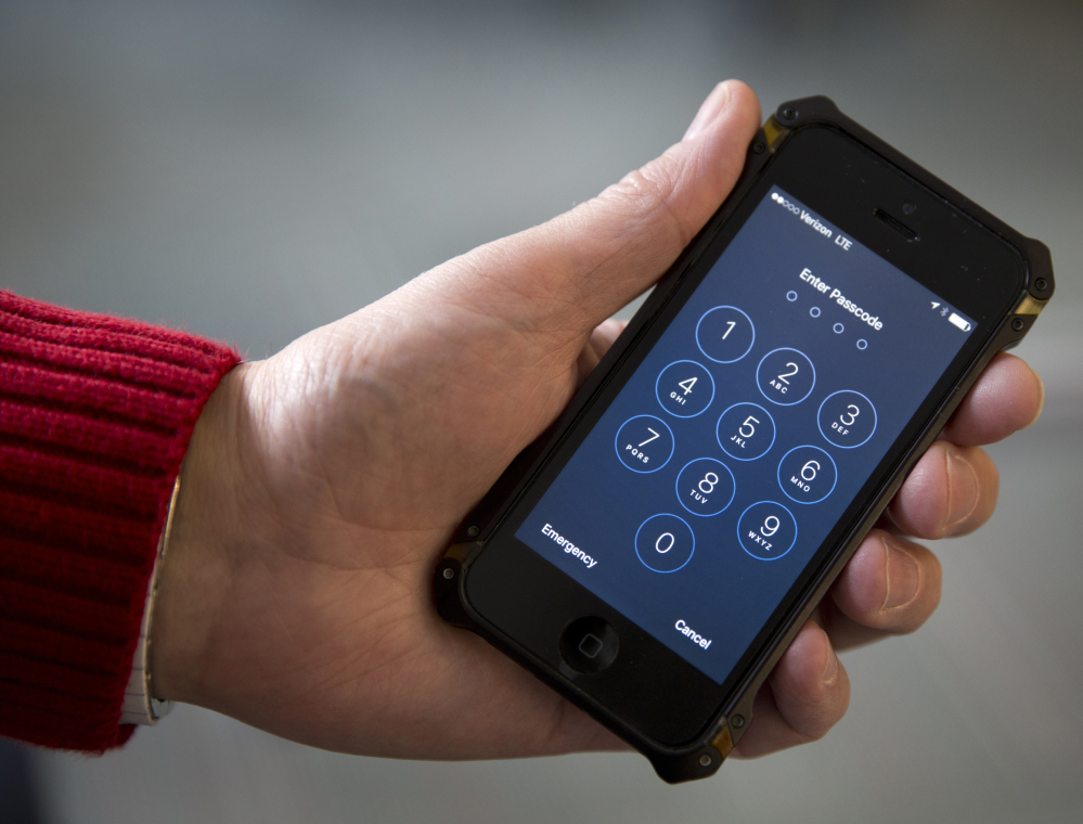 Though iPhones like this one have significant security systems, the U.S. government found a third-party expert who could unlock a phone used by one of the San Bernardino shooters. That shows that no safeguard is insurmountable.