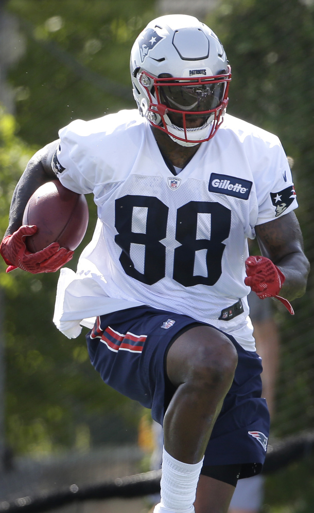 Martellus Bennett is one of the few players in the NFL who can match Rob Gronkowski's size and skillset. The Patriots acquired him in a trade with the Bears.