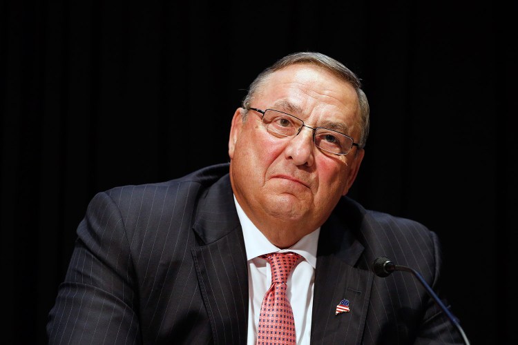Gov. Paul LePage made a challenge and letter writers responded. The Associated Press/Michael Dwyer