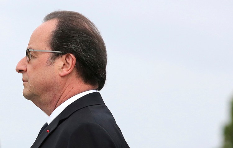 French President Francois Hollande celebrating la fête nationale, known in the U.S. as Bastille Day.