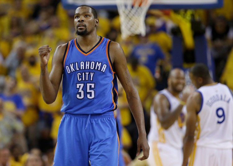 Kevin Durant shouldn't be chastised for choosing to play for a better team, with players he wants as teammates.   Associated Press /Marcio Jose Sanchez