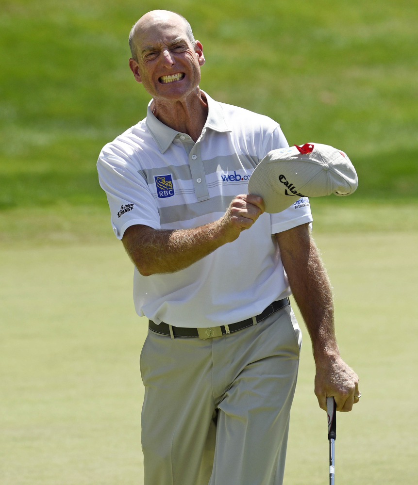 Jim Furyk set the PGA Tour record with a 58 in the final round of the Travelers Championship on Sunday in Cromwell, Conn.