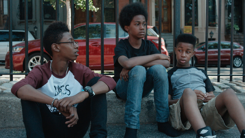 Members of the band Unlocking the Truth -- Malcolm Brickhouse, Alec Atkins and Jarad Dawkins -- in the documentary "Breaking a Monster." The film follows the fate of the metal band from the moment film producer Alan Sacks signs on as their manager. (Ethan Palmer/Breaking a Monster/TNS)