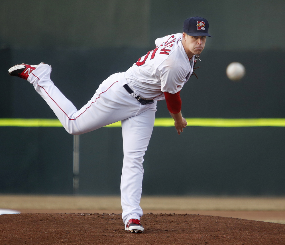 Keith Couch has been one of the most consistent pitchers in the Boston minor league system for the past seven years, but the Red Sox seem content to let go him at the end of this season. Derek Davis/Staff Photographer