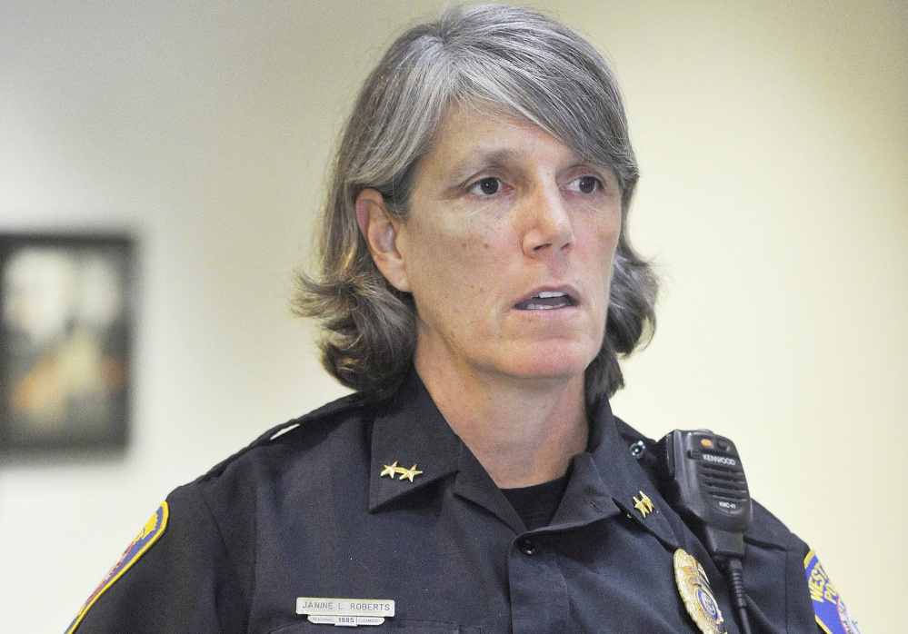 Westbrook Police Chief Janine Roberts pledges that police will take the steps needed to protect local Muslim families who received threatening notes. 