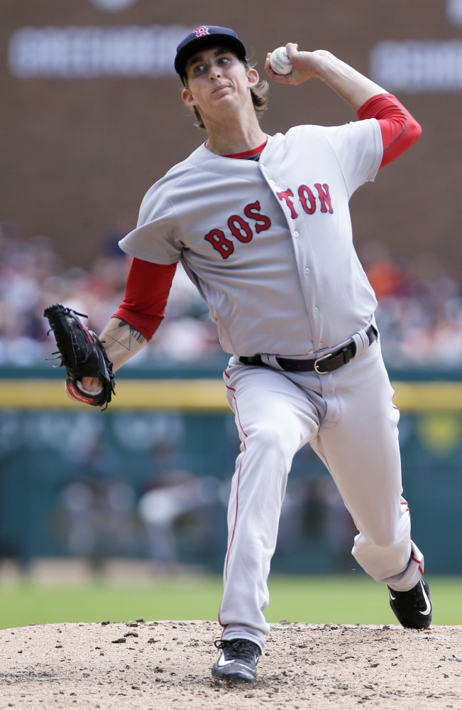 Henry Owens had a tough outing in a spot start for Boston on Sunday, allowing eight earned runs in five innings. Owens’ command was an issue. He walked five, one intentionally.