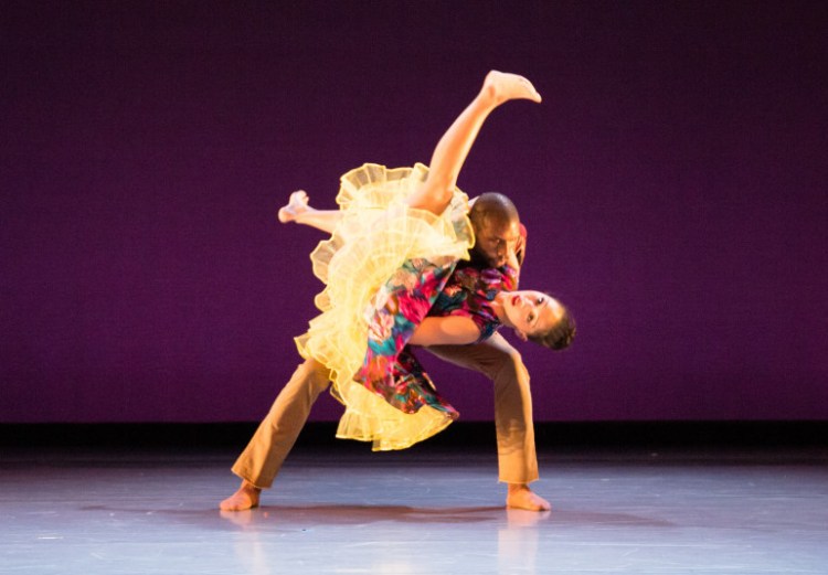 BalletX dancers William Cannon and Caili Quan perform in "Slump," choreographed by Joshua L. Peugh. 