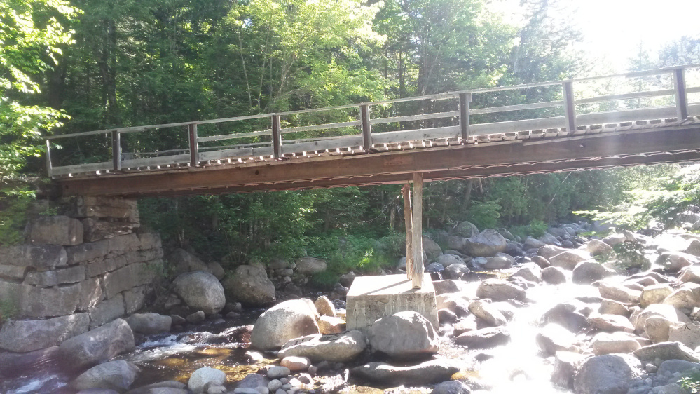 The former Perham Stream Bridge, which was washed out in 2011 by Tropical Storm Irene.
