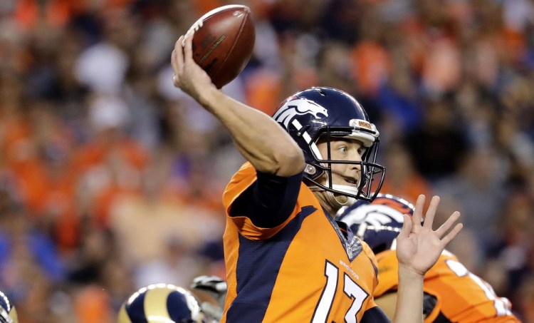 Trevor Siemian, who has one NFL snap on his resume – a kneel down, was named the Denver Broncos starting quarterback on Monday.