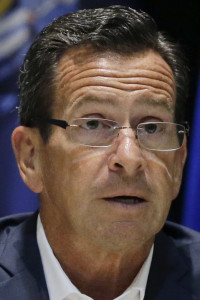 Connecticut Gov. Dannel P. Malloy speaks during a news conference after a meeting of the New England's governors and eastern Canada's premiers to discuss closer regional collaboration, Monday, Aug. 29, 2016, in Boston. (AP Photo/Elise Amendola)