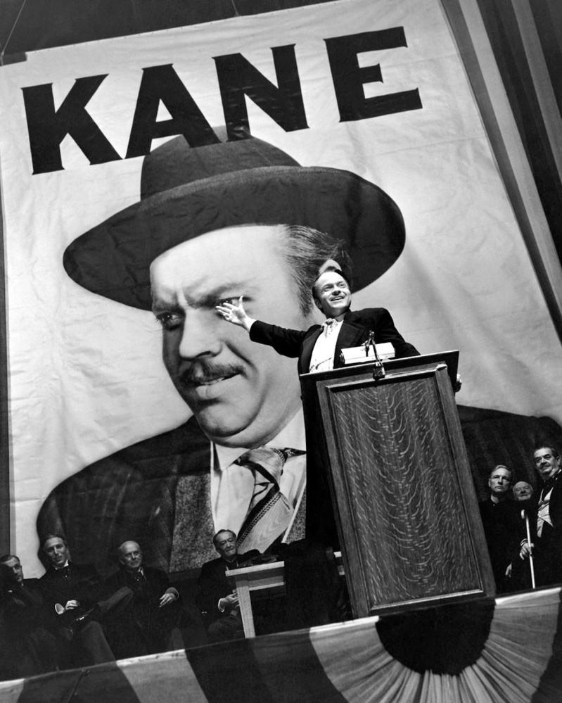 A film still from the film "Citizen Kane."