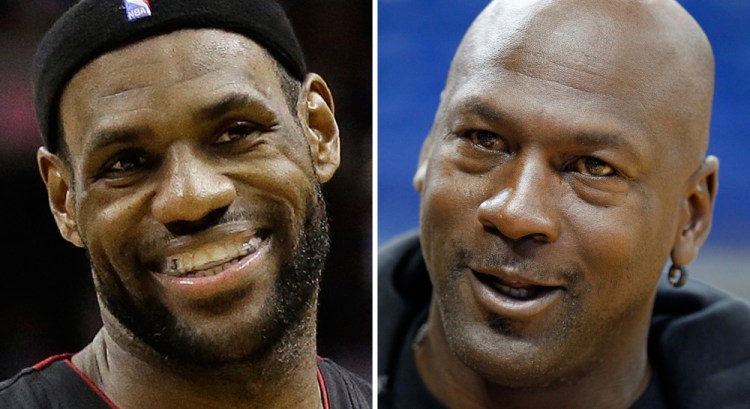 LeBron James has often avoided talking about trying to match Michael Jordan's accomplishment.   Associated Press