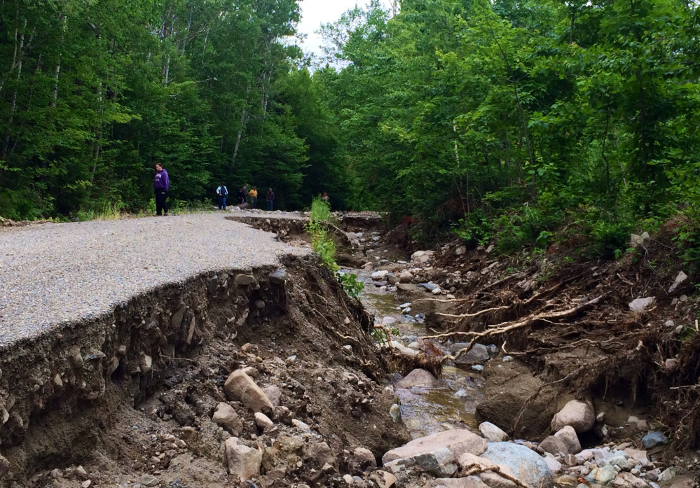 No Road is one of the most severely damaged roads. The owners' association already has made the road passable, but they are looking at another $50,000 in repairs.