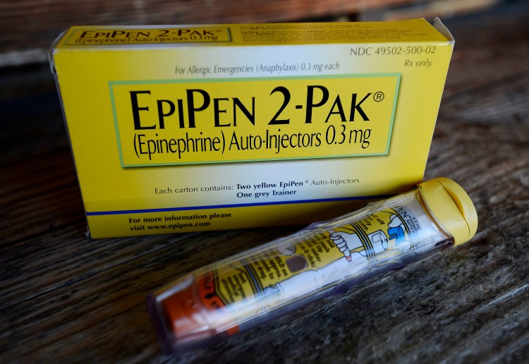 An EpiPen epinephrine auto-injector (Associated Press/Mark Zaleski)