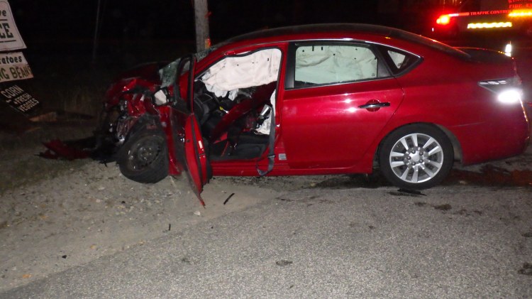 One of the cars involved in the crash that killed Arthur Ames on Saturday night Cumberland County Sheriff's Office