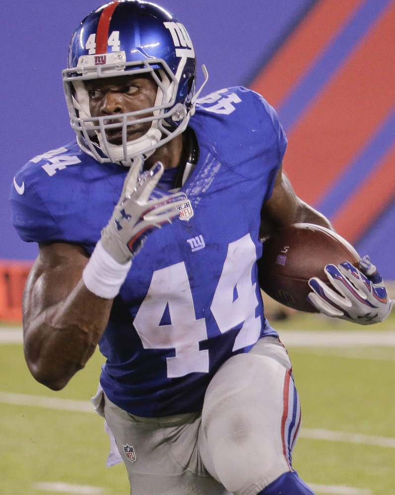 Andre Williams was a fourth-round pick in 2014 from Boston College. The Giants released him Saturday.