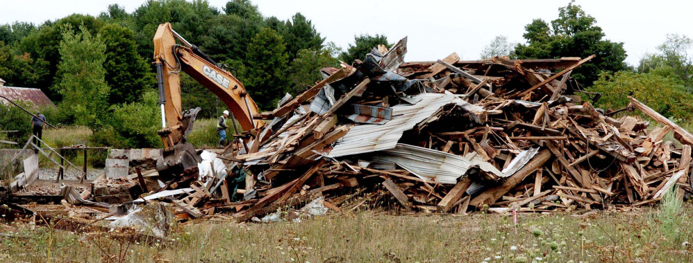 The 100-plus year old Masse sawmill, grist mill and dam was torn down last week to make way for the Masse Dam removal.