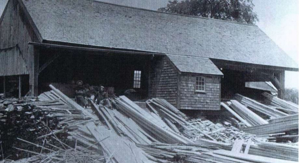 The Masse sawmill, in this undated photo, was once a thriving business on Outlet Stream.
