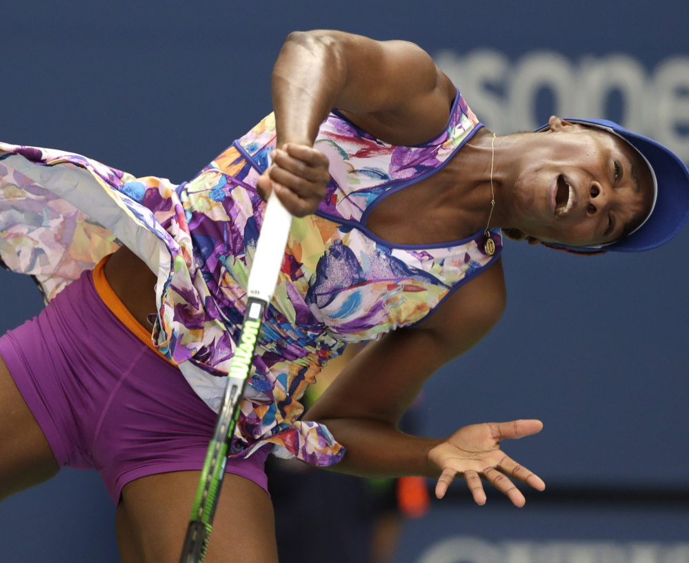 Venus Williams, 36, would have become the oldest woman to reach the U.S. Open quarterfinals since Martina Navratilova in 1994, but lost Monday to Karolina Pliskova at New York.