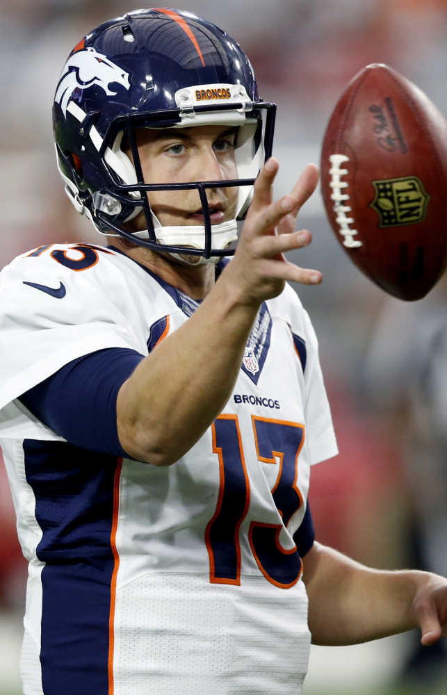 Trevor Siemian was not the top name on Broncos General Manager John Elway's list to replace Peyton Manning, but he is the one who will start Denver's opener against Carolina.