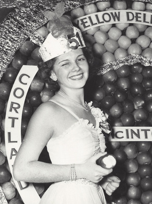 In her senior year at Gorham High School, Ann Moody in 1951 was crowned Maine's Apple Queen and represented the state at many events.