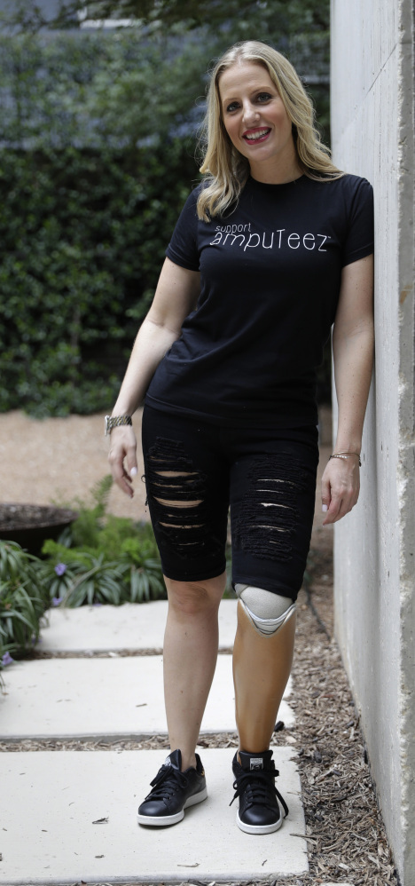 Caiti Riley of Texas now has an insurance plan that covers her artificial leg – a far cry from her previous insurer that capped its responsibility at $2,500 every four years.