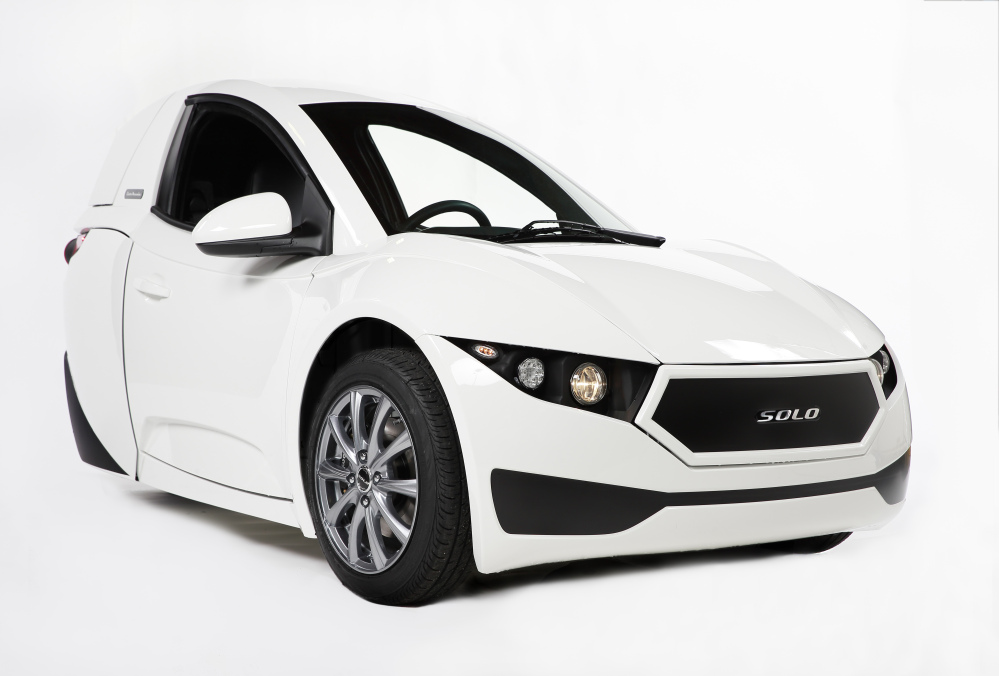 The 2017 Electra Meccanica Solo, three-wheeled, electric one-seater, could soon go on sale in the U.S. and Canada. The Solo's body is made from the same strong but lightweight aluminum composite as the floor on a Boeing 787. It is expected to sell for $15,500.