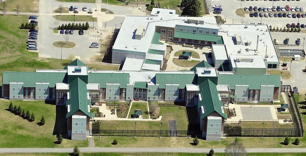 This aerial photo taken in April 2013 shows Riverview Psychiatric Center on the banks of the Kennbec River in Augusta, where state officials are proposing to build a new, separate 21-bed facility for certain patients.