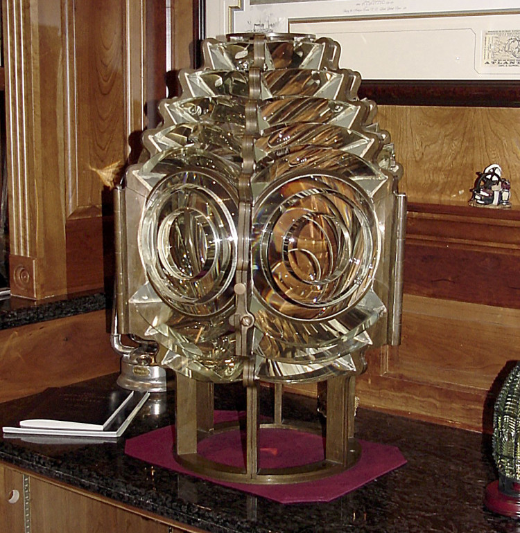 The missing 120-year-old Fresnel lens was installed in 1897 at the Spring Point Ledge Lighthouse and served as a beacon for mariners coming into Portland Harbor. Photo courtesy of the Spring Point Ledge Lighthouse Trust